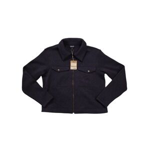 Patagonia Better Sweater Chore Jacket Womens L NWT Pitch Blue Full Zip Fleece